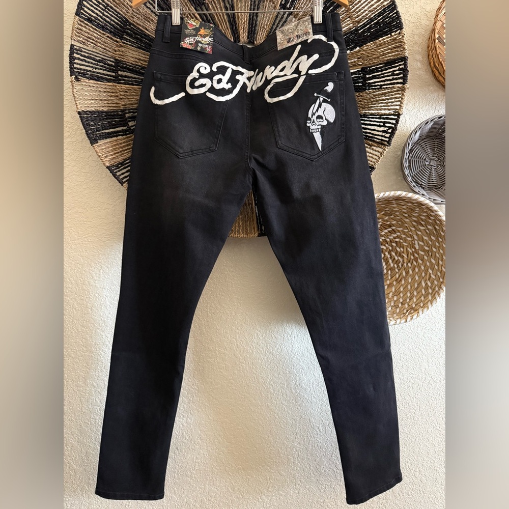 Ed Hardy Dagger Skull Skinny Jeans NWT